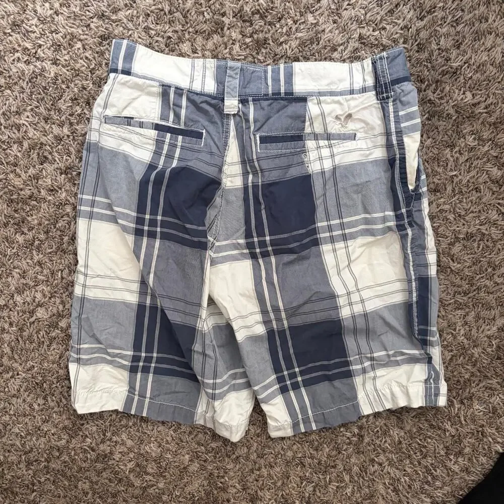 American Eagle Y2K Plaid Shorts Men’s 30x10 Classic Length Skater 2000s Mallcore